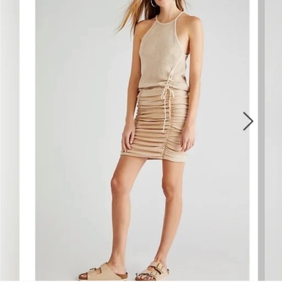 Free People Knit Ruched Dress - Picture 4 of 7